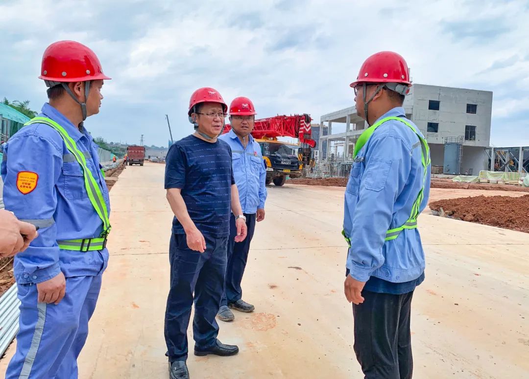 王大真不打招呼到田家河氨醇項目和股份公司猇亭園區現場檢查工作，并走訪慰問干部職工